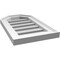 Ekena Millwork Octagonal Top Surface Mount PVC Gable Vent w/ 2"W x 1-1/2"P Brickmould Frame, 12"W x 20"H GVPOT12X2002SF - alternate 2